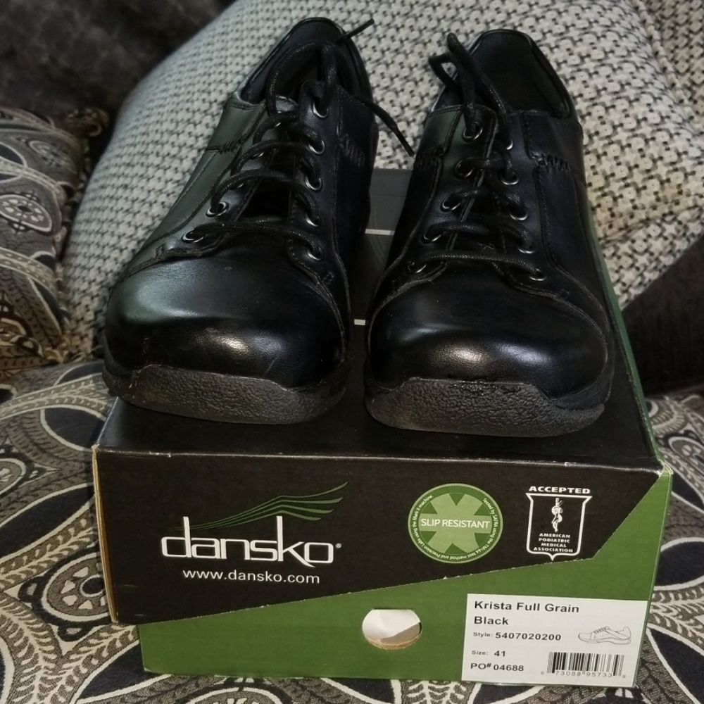 Dansko Black Lace Up Size 11 Eu 41
